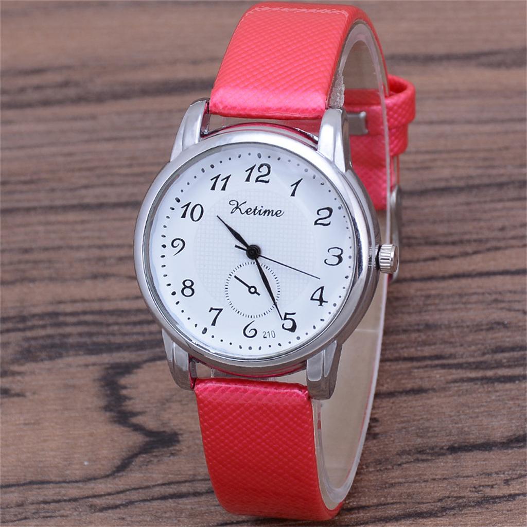 Женские модные кожаные часы