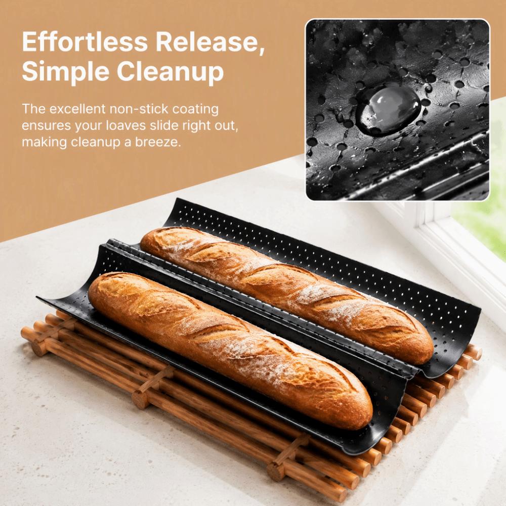 Nonstick Baguette Pan 2/3/4 Slot Bread Baking Mold New French Bread Pan Bread Baking