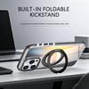 KEYSION 360° Вращающаяся подставка-кольцо Магнитный чехол для телефона для MagSafe для iPhone 14 15 Pro Max 15 Plus Лазерный градиентный противоударный чехол