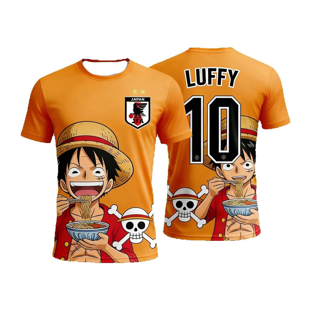 2026 Япония One Piece Луффи Футбольная Майка Футболка Детская Специальная Футбольная Майка Взрослая Мужская Быстросохнущая Футболка
