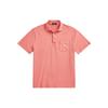 Polo SS23 Solid Slim Fit Small Pony Embroidered Short Sleeve Polo Shirt Men Tops Pink 710860390-003