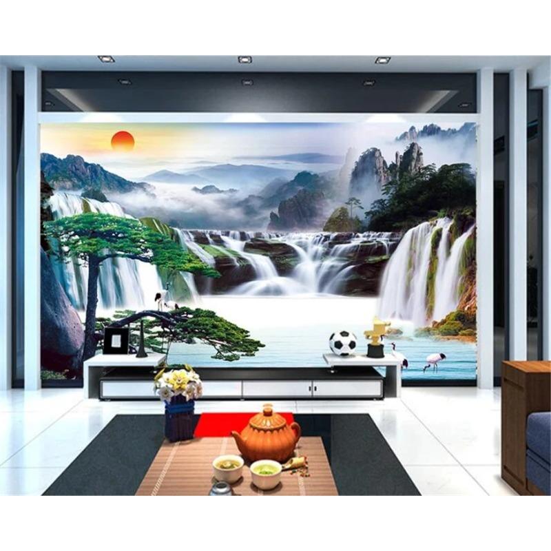 3d фотообои пейзаж обои ТВ фон домашний декор обои
