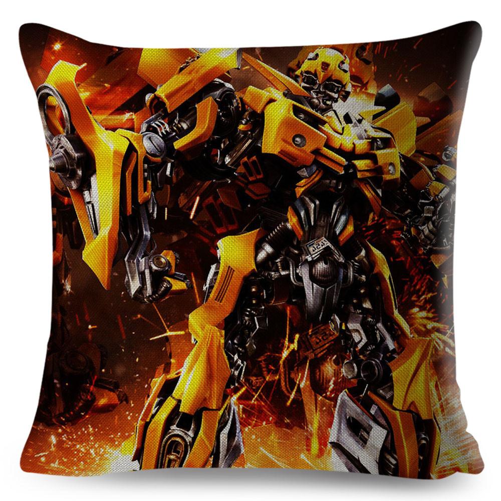 Classic Movie Pillowcase Cushion Cover for Sofa Home Car Decor Cartoon Transformation Polyester Pillow Case xcm