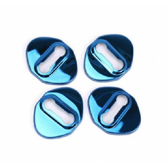 Blue Titanium Cover Trim For Honda Civic 2016-2021 Buckle Protection Car Door