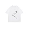 Oversized T Shirt Black Safety Pin Print With Text Casual Streetwear For Women