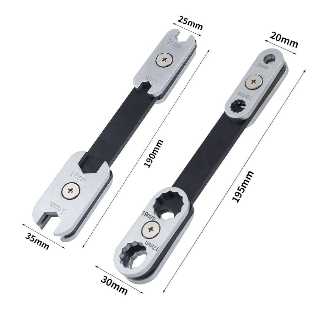 8in1 Combination Wrench 360° Rotation Adjustable Wrench  for Motorcycle Auto Repair