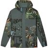 X Rousseau Heritage Series Fashion Casual All-Over Print Loose Hooded Jacket Men Jackets Green F11M448705F-ZA
