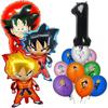 Dragonball Birthday Decoration Goku Stickers Balloons Disposable Tableware Tablecloth Straw Cup Plates Baby Shower Supplies Toy