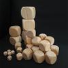 10pcs Blank Wooden Dice 30mm Wooden Creative Color Points Round Corners Wine Dice Mahjong Wooden Sieve Points DIY Dice