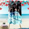 Black Clover2 Print Beach Towel, Large Soft Quick Dry Towel for Beach Camping Swimming