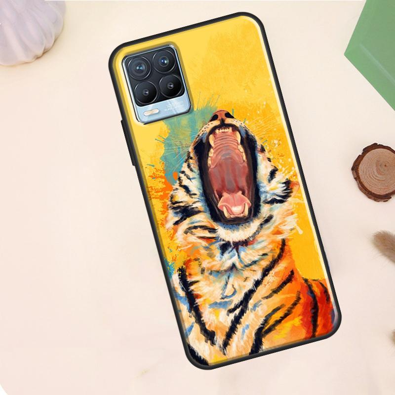 Animal Tiger Art Case For Realme C55 C53 C33 C63 C61 C51 C65 C67 C71 C75 11 12 13 14 15 Pro Plus GT6 GT7 Pro