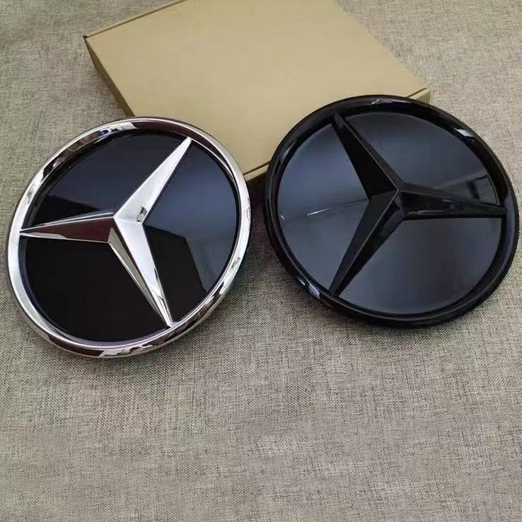 CAG5 3D 185MM 205MM Front Grille Star Logo Emblem Badge Auto Accessories for Mercedes-Benz Amg C/B/E Class W206 W253 W213 GLC GLE