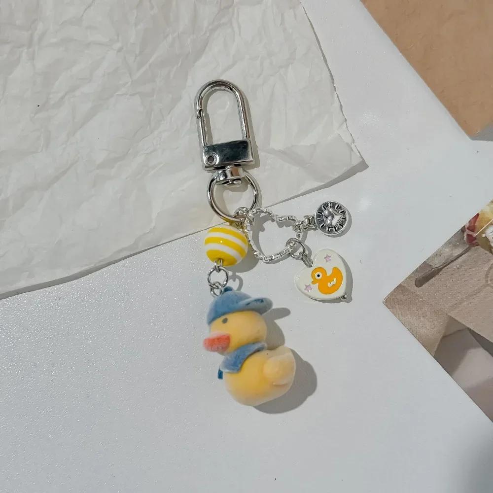 Милые мультяшные пушистые животные брелки ремешок для мобильного телефона милый щенок кролик утка украшение женская сумка аксессуары