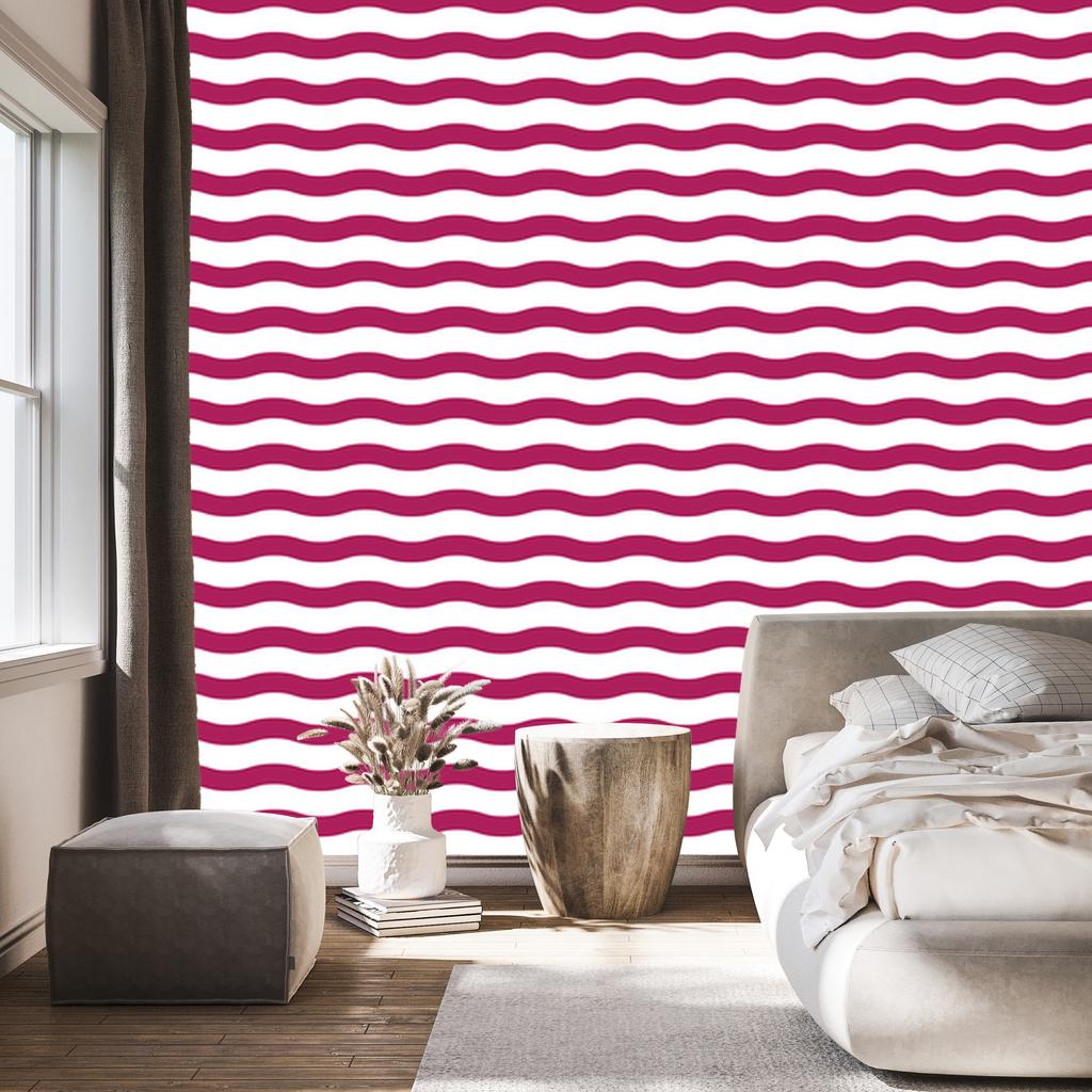 Purple and white stripes wallpaper, purple background for living room and bedroom 50x1000
