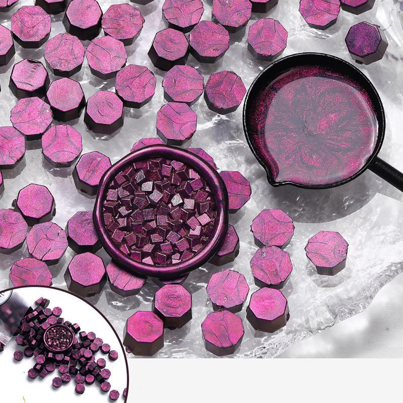 100Pc Glitter Sealing Wax Seal Stamp Wax Beads Scrapbook Material Wedding Birthday Party Invitation Stamp DIY Stamp Decoration