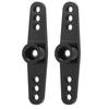 2pcs 25T Aluminium Alloy CNC RC Steering Servo Arm Universal Fit for 1 10 RC CarBlack