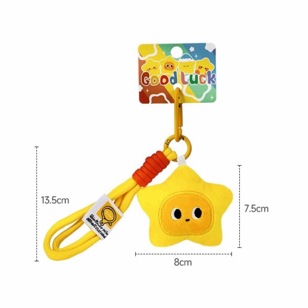 Stuffed Doll Star Plush Key Chain Cute Doll Couple Keychain Stars Keychains Christmas Gift