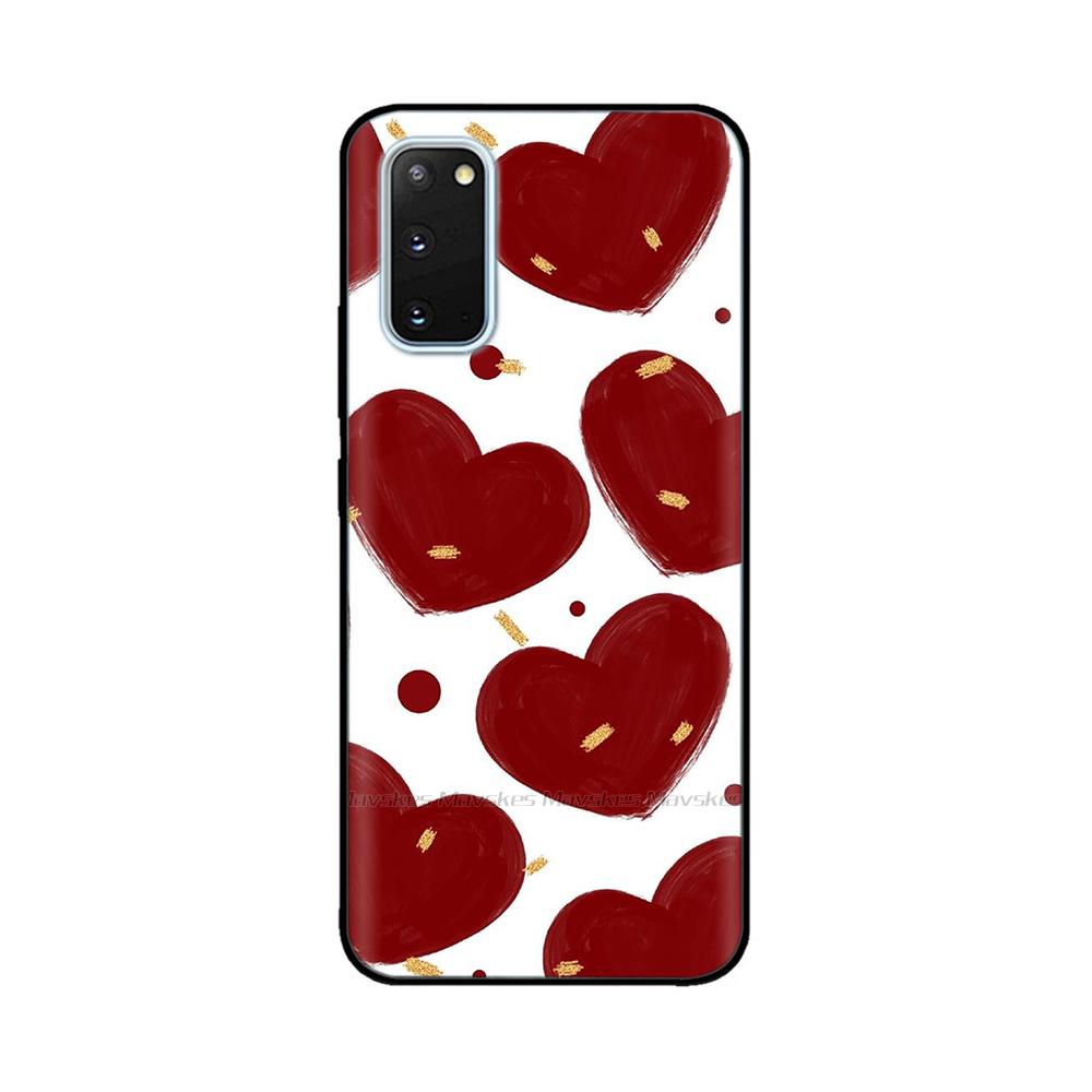 Чехол для Samsung Galaxy S20 Чехол для телефона Сердце-Бабочка для Samsung S20 FE Жидкий силикон Fundas для Samsung S20 Ultra S 20