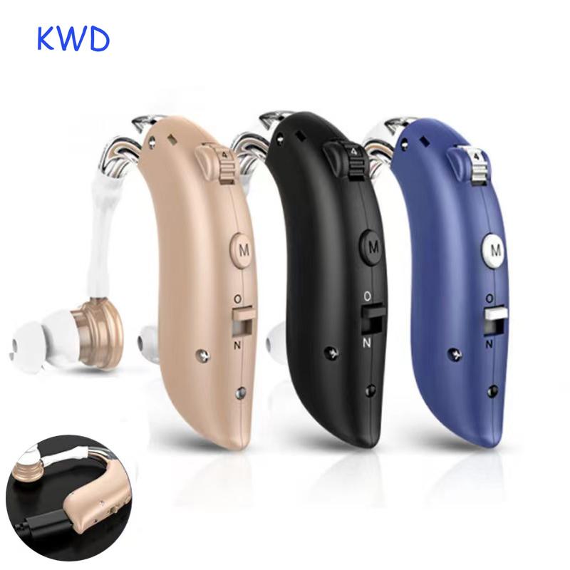Слуховой аппарат Усилитель звука для ушей BTE Перезаряжаемые слуховые аппараты Регулируемый звуковой усилитель слуха для пожилых людей с потерей слуха