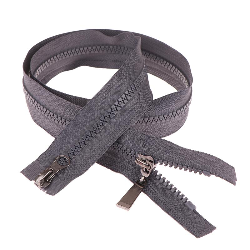 80Cm Resin Zipper 13Colors Double Sliders Open-End Zippers For Sewing Jacket Coat Zips Repair Kit Diy Bag Clothing Accessories