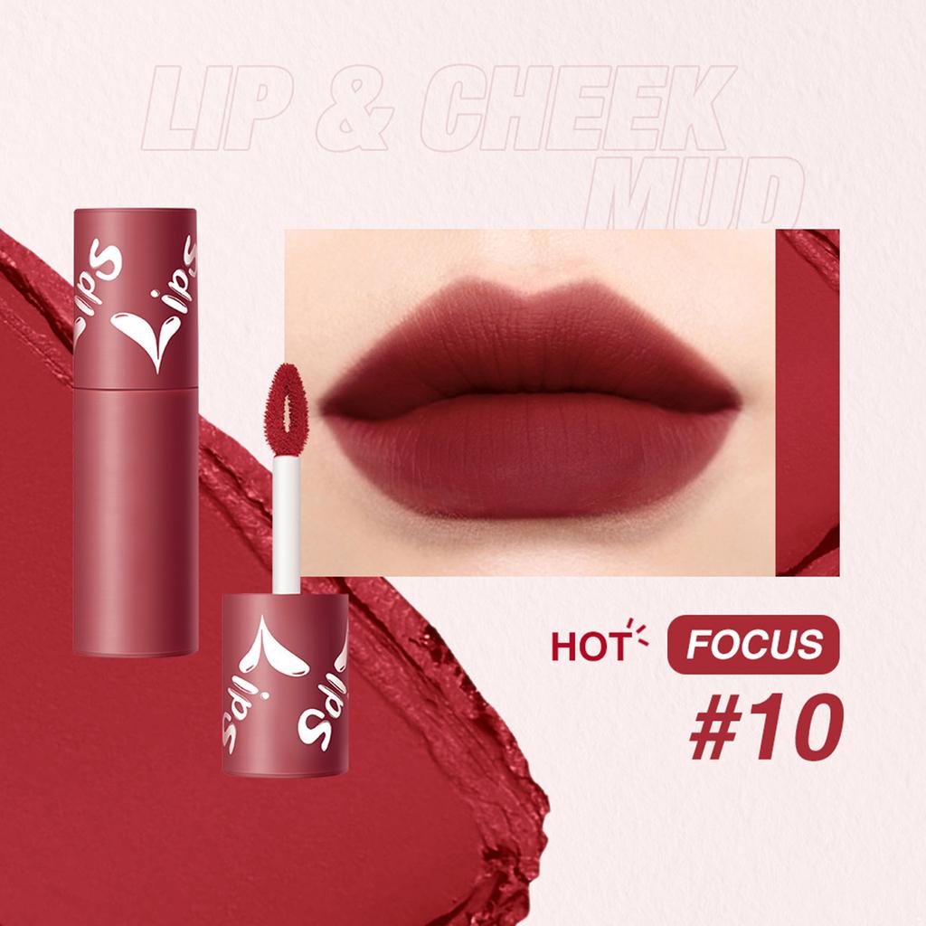 Velvet Matte Lip Stain | Long-wear Smudge-proof Lipstick | Highly Pigmented Gloss for Daily or Party