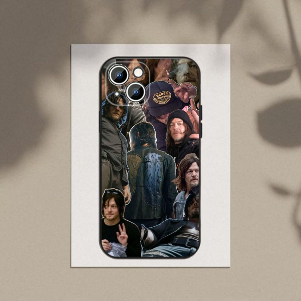 The W-Walkings D-Dead Daryl Dixon Phone Case For Apple iPhone 15,14,13,12,11,XS,XR,X,8,7,Pro,Max,Plus,mini Silicone Black Cover