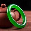 Natural Icy Species Emerald Color Bracelet Fashionable Charm Emerald Bangle Women's Gift