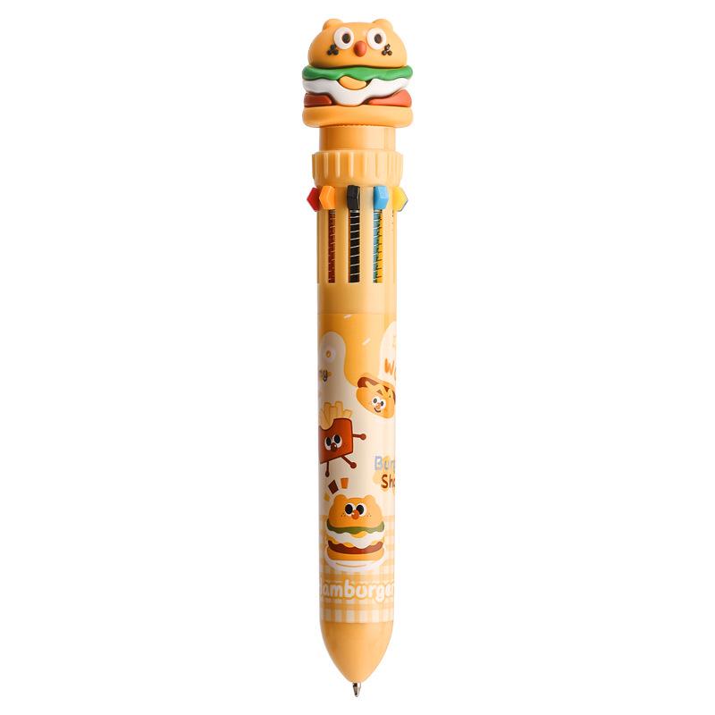 Шариковая ручка Kaba Bear Multi-Color Ten-in-One — милый мультяшный дизайн для творческих студентов