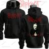 Зимние Винтажные Slipknot Готовься к туру Hell Черные Худи Хэви-метал Рок-группа Мужчины Хип-хоп Эстетика Толстовка Мужская Одежда