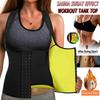 Women Sauna Suit Waist Trainer Sweat Vest Slimming Body Shaper Corset Workout Tank Tops Shapewear Compression Shirt Underwear Tummy Control Sweatshirt