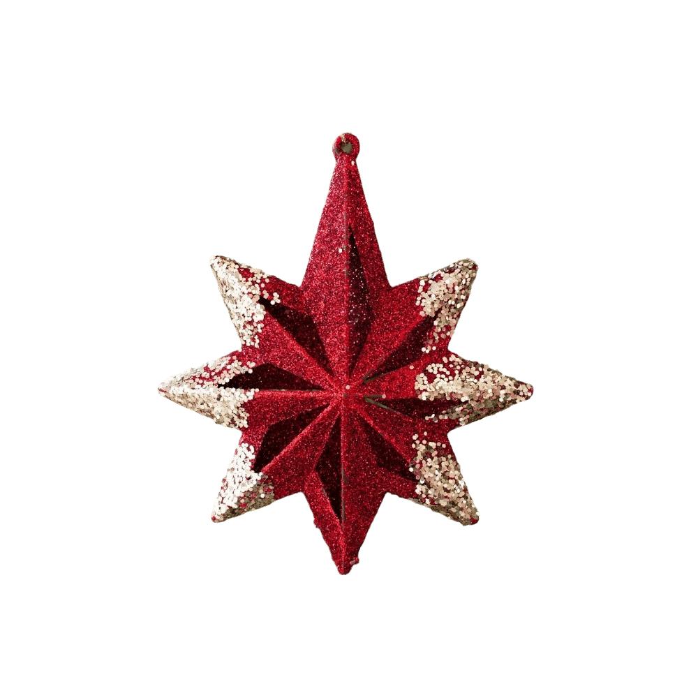 Reindeer Snowflake Christmas Tree Ornaments Star Xmas Pendant Ornaments Holiday