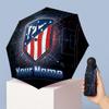 Atletico Madrid Manual Five Fold 8 Rib Umbrella Support Custom Text, Lightweight Travel Umbrella