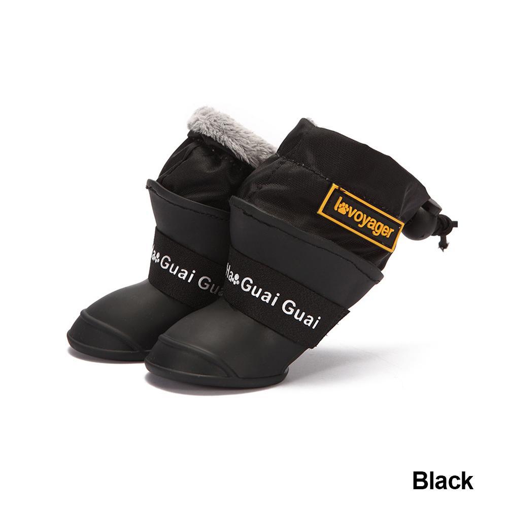 Теплые непромокаемые непромокаемые ботинки для домашних животных, зимние зимние сапоги для маленьких и средних собак для щенков, флисовые мягкие силиконовые регулируемые нескользящие непромокаемые сапоги для домашних животных