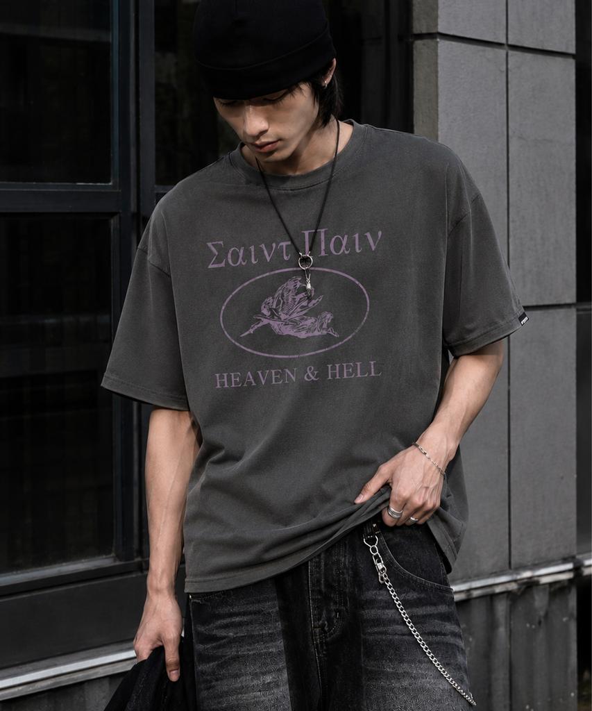 SAINTPAIN Sp Icarus Short Sleeve T-Shirt Charcoal