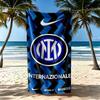 Inter Milan Beach Towel High Absorbency Quickdry Comfortable Lightweight