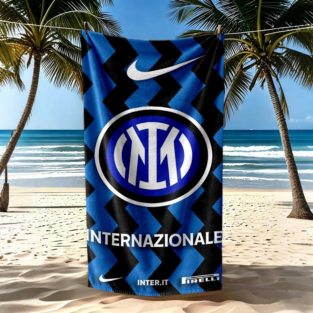 Inter Milan Beach Towel High Absorbency Quickdry Comfortable Lightweight