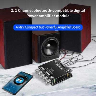 ZK-MT21 Цифровой усилитель HiFi DIY Мини Bluetooth 5.0 2.1-канальный усилитель сабвуфера Модуль для телевизора