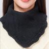 Windproof Knitting False Collar Detachable Triangle Scarf Casual Head Neck Warm Cover  Women