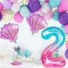 Balloon chain set 12 inch mermaid tail balloon latex balloon birthday party decoration balloon