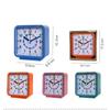 Creative and fashionable student-specific alarm clock Square desktop clock Home decoration Children's early education learning hour clock