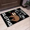 Custom Name Sloth Printed Carpet,Rug for Office Chair Living Room Bedroom Kitchen Room Decor Gifts.
