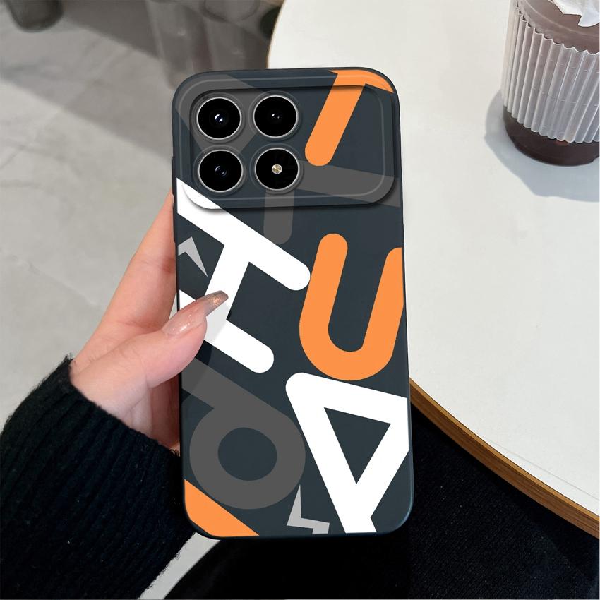 Для Redmi K90 K80 K40 Pro K40S K30S K30i K50 Note 5 Plus Чехол для телефона Крутой узор с кошкой Жидкий силикон Противоскользящий Премиум Защитный чехол Для Redmi Capa