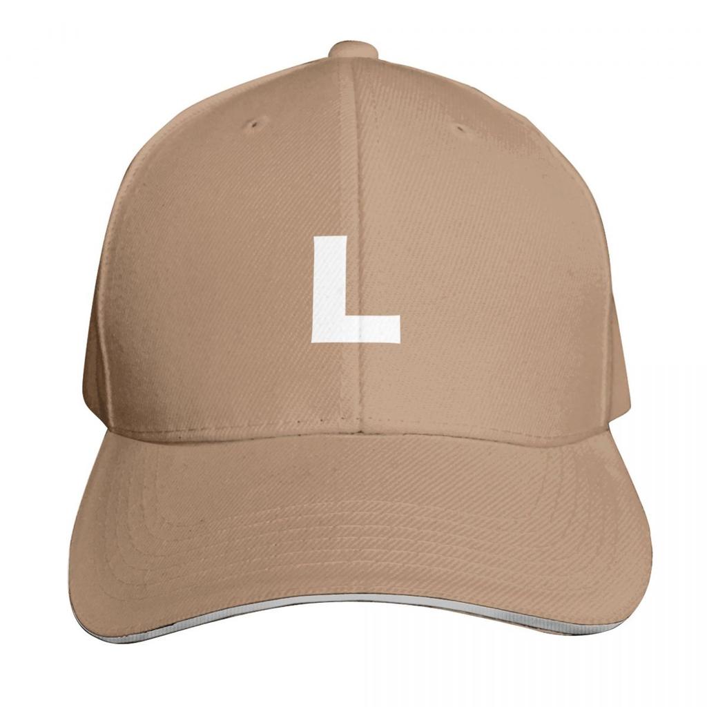 Letter L Mr Motto Alphabet Baseball Cap Moisture Wicking Quick Dry Curved Brim Classic Fit Low Profile Unstructured