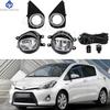 1 комплект Противотуманные фары Фара Для Toyota YARIS 2014 2015 2016 2017 Светодиодные противотуманные фары Автомобильный комплект противотуманных фар С жгутом проводов Лампочка Переключатель