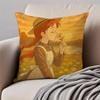 Wholesome Imaginative AAnne Of Green Gables Cushion Cover Pillowcase Antidustmite Invisible Zipper Short Plush Sofa Cushion