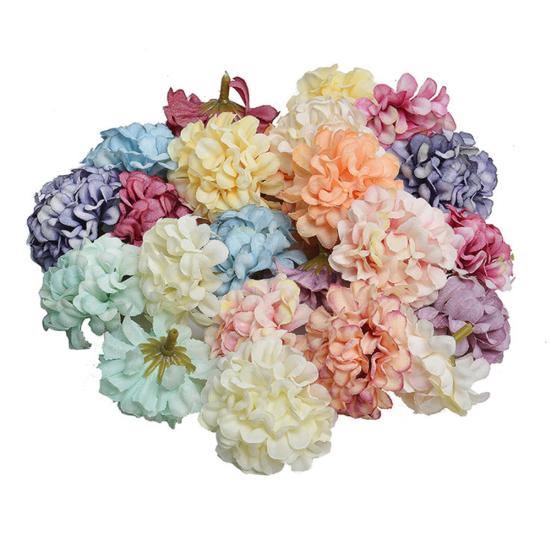 10шт моделирование головки цветов искусственная гортензия DIY аксессуары домашний декор