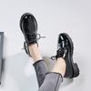 Women Shoes Platform Brogue Shoes British Style Oxford Flats Autumn Spring Woman Full Black Office Ladies Female Derby Shoes