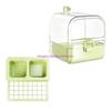 Small Bird Bath and Cup Accessory, Hanging Birdcage Station for Companion Birds and Regular Cage Routines