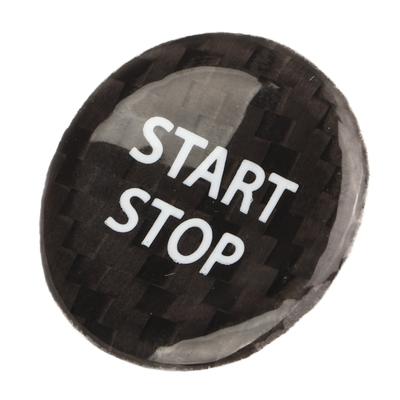Накладка на кнопку Start-Stop из углеродного волокна, декоративная накладка на кнопку включения зажигания, замена для GTR R35 2008-2016, черная
