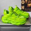 Fashion Streetwear Green Chunky Sneakers Mens Designer Platform Sport Shoes Men Trend Thick Sole Casual Sneakers Male Zapatillas Hombre